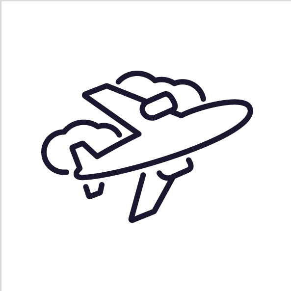 air freight plane icon